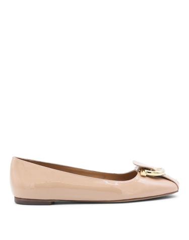 [해외직구][S27]FERRAGAMO 79025301K989003 여성 플랫슈즈 발레리나 메리제인슈즈 플립플랍 슈즈 구두 BEIGE FLATS