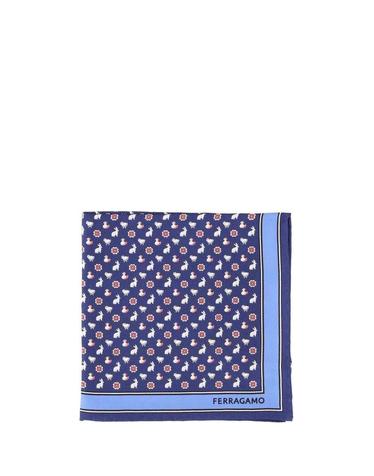 [해외직구][A94]FERRAGAMO 520181794642001 남성 손수건 포켓스퀘어 행커치프 FERRAGAMO FERRAGAMO Silk Pocket Handkerchief