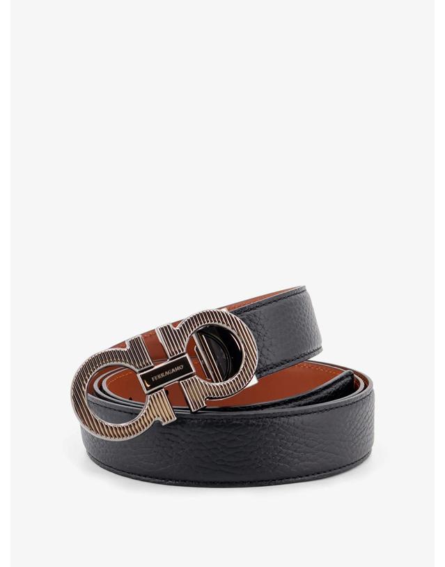 페라가모 [해외직구][N85]FERRAGAMO 670574 남성 벨트 허리띠 서스펜더 FERRAGAMO Reversible leather Gancini belt 착용컷