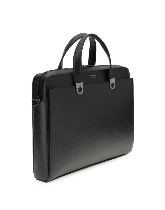 페라가모 [해외직구][K68]FERRAGAMO 786555 001 남성 서류가방 토트백 브리프케이스 Gancini business Handbag 착용컷