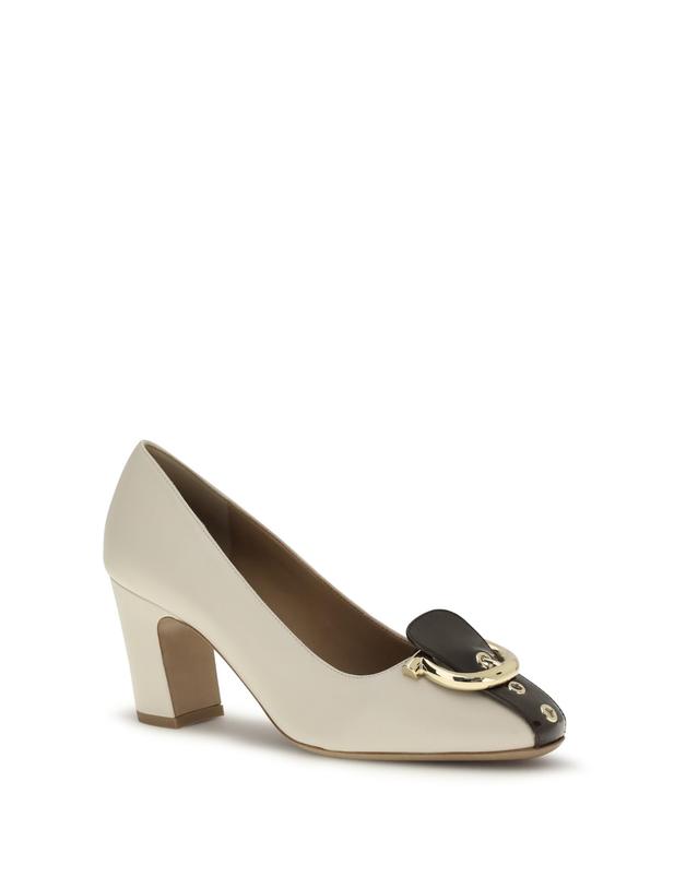 페라가모 [해외직구][K68]FERRAGAMO 790021 004 여성 펌프스 슬링백 하이힐 스트랩힐 Leather Pumps 착용컷