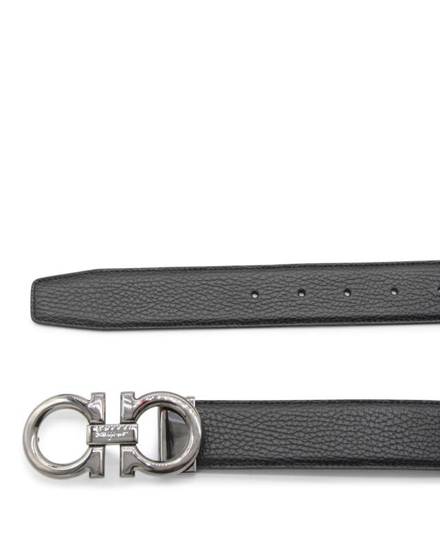 페라가모 [해외직구][Q11]FERRAGAMO 687611679710015 남성 벨트 허리띠 BLACK LEATHER GANCINI BELT 착용컷
