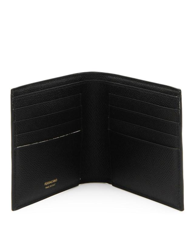페라가모 [해외직구][B47]FERRAGAMO 775650661457001 남성 지갑 반지갑 월렛 카드지갑 BLACK LEATHER WALLET 착용컷