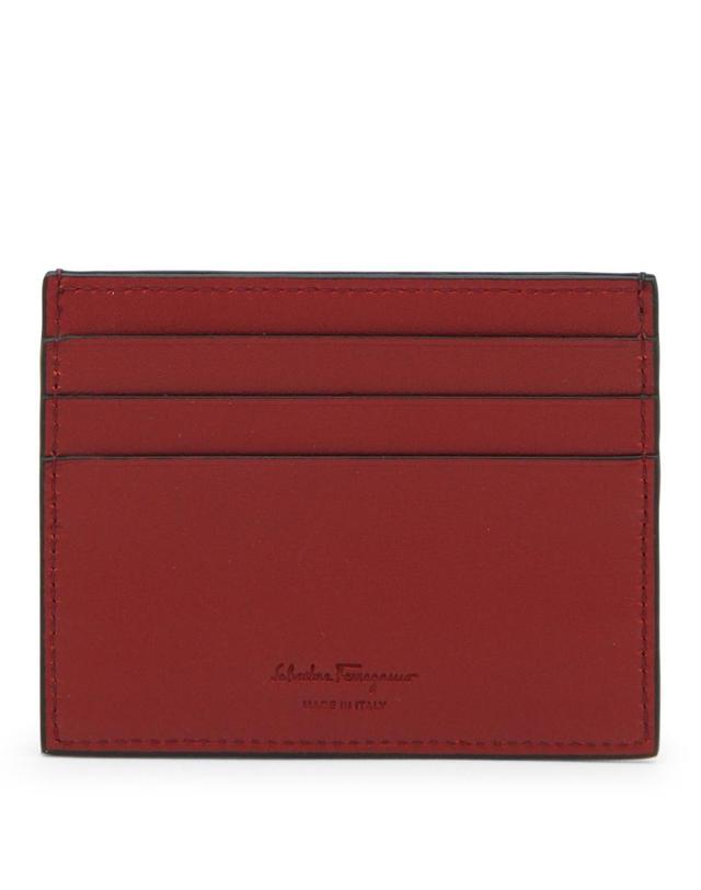 페라가모 [해외직구][B47]FERRAGAMO 69891466A302004 남성 카드지갑 카드홀더 BLACK LEATHER GANCINI CARD HOLDER 착용컷