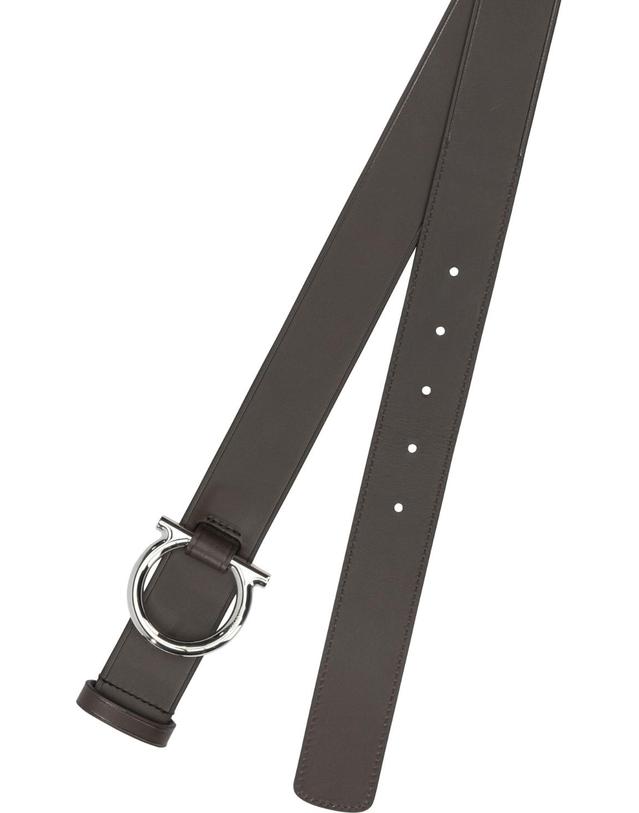 페라가모 [해외직구][V90]Ferragamo 0791042 남성 벨트 허리띠 Gancini Leather belt 착용컷