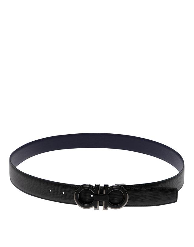 페라가모 [해외직구][V90]Ferragamo 0770682 남성 벨트 허리띠 Gancini Leather belt 착용컷