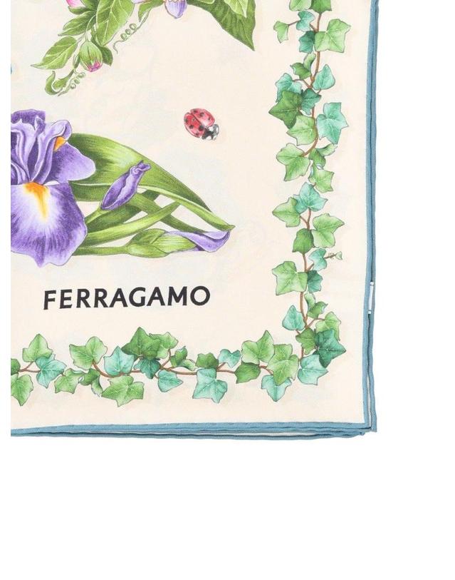 페라가모 [해외직구][A94]FERRAGAMO 310245795198001 여성 스카프 목도리 FERRAGAMO FERRAGAMO Eden Shoes Scarf 착용컷