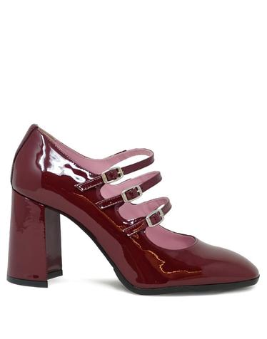 [해외직구][P13]CAREL PARIS KEEL331951BURGUNDY 여성 펌프스 힐 하이힐 슬링백 스틸레토 구두 뮬 발레리나 CAREL PARIS KEEL PATENT LEATHER PUMPS