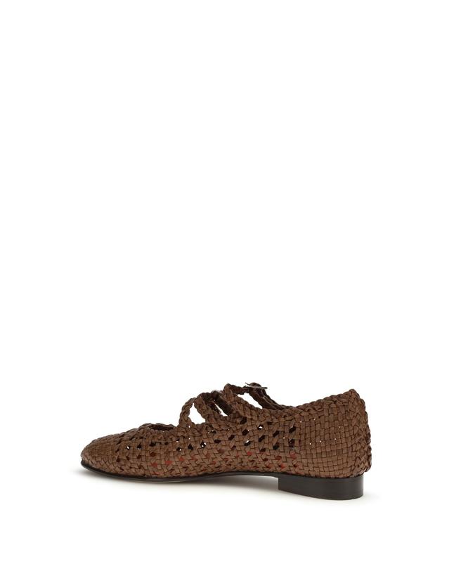 카렐 파리스 [해외직구][K68]CAREL PARIS ARIANAS333364 30 여성 발레리나슈즈 플랫슈즈 단화 메리제인 Woven leathe Mary Jane Ballerinas 착용컷