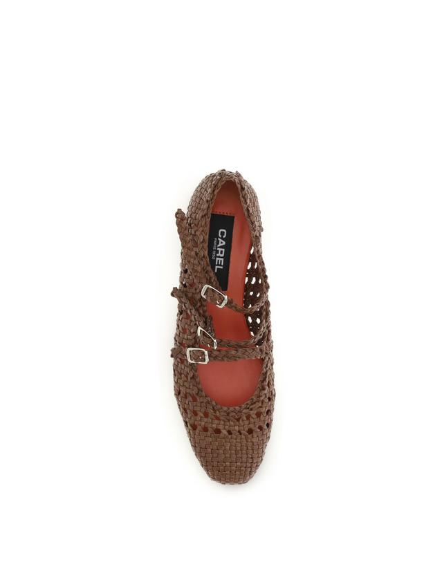 카렐 파리스 [해외직구][K68]CAREL PARIS ARIANAS333364 30 여성 발레리나슈즈 플랫슈즈 단화 메리제인 Woven leathe Mary Jane Ballerinas 착용컷