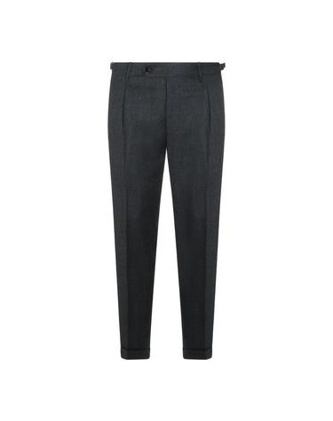 [해외직구][S27]BERWICH RETROLONGRD5470DKGREY 남성 조거팬츠 스웨트팬츠 면바지 카고팬츠 와이드팬츠 바지 트라우져 DARK GREY VIRGIN WOOL TAILORED PANTS