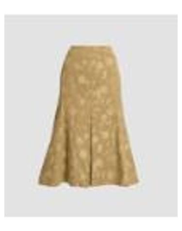 [해외직구][G95]에르뎀 PF26S1390082001CAMEL 여성 스커트 치마 POPPY COTTON JACQUARD FLUTED MIDI SKIRT