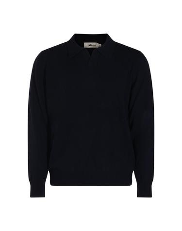 [해외직구][S27]ALTEA 266100401 남성 니트 가디건 브이넥니트 풀오버니트 스웨터 로고 BLUE WOOL KNITWEAR
