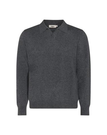 [해외직구][S27]ALTEA 266100422 남성 니트 가디건 브이넥니트 풀오버니트 스웨터 로고 GREY WOOL KNITWEAR