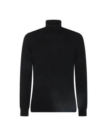[해외직구][S27]ALTEA 266105290 남성 니트 가디건 브이넥니트 풀오버니트 스웨터 로고 BLACK VIRGIN WOOL SWEATER