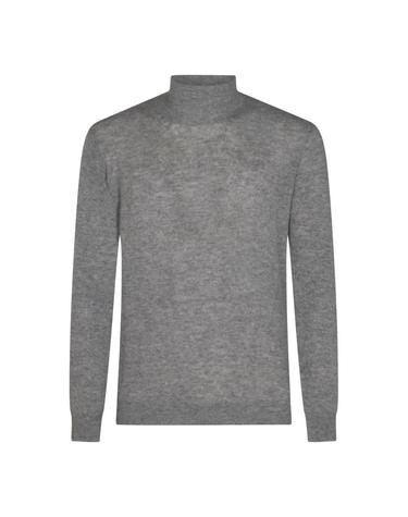 [해외직구][S27]ALTEA 266105222 남성 니트 가디건 브이넥니트 풀오버니트 스웨터 로고 MID GREY VIRGIN WOOL SWEATER