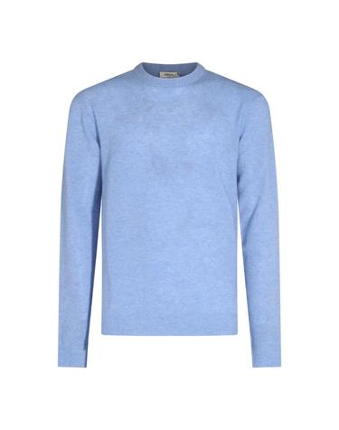 [해외직구][S27]ALTEA 266105013 남성 니트 가디건 브이넥니트 풀오버니트 스웨터 로고 LIGHT BLUE WOOL CASHMERE BLEND SWEATER