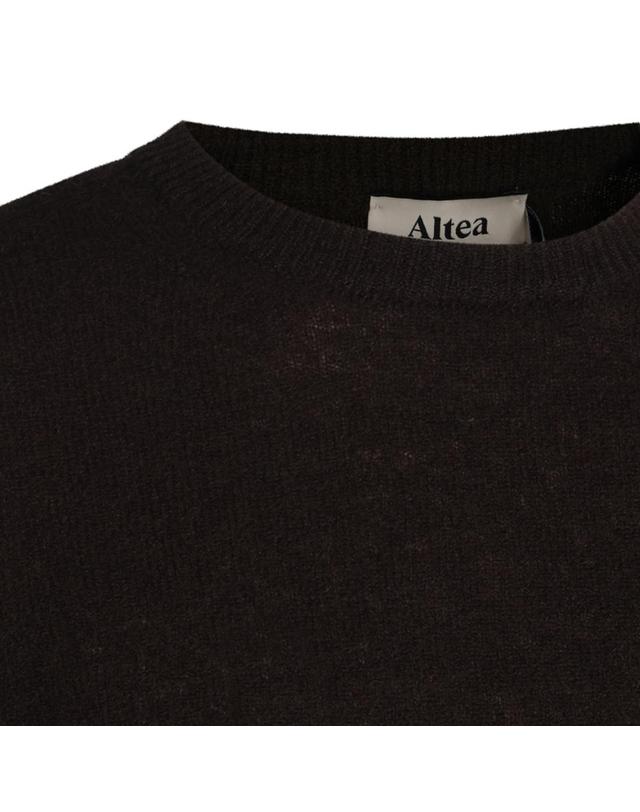 알테아 [해외직구][Q11]ALTEA 266105039 남성 니트 스웨터 BROWN VIRGIN WOOL AND CASHMERE BLEND SWEATER 착용컷