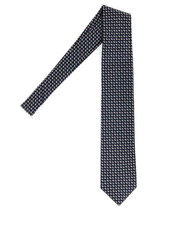 브리오니 [해외직구][X45]브리오니 O61D00OD430 4057 남성 넥타이 보타이 Embroidered silk tie 착용컷