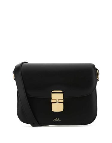 [해외직구][X45]아페쎄 PXBMWF61413 LZZ 여성 토트백 쇼퍼백 탑핸들백 핸드백 Black leather small Grace crossbody bag