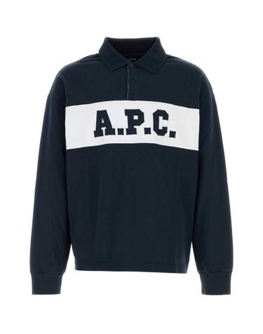 [해외직구][X45]아페쎄 COHRUH26633 IAK 남성 폴로 피케셔츠 Navy blue cotton oversize Alexis polo shirt