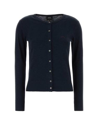 [해외직구][X45]아페쎄 COHPFF26591 IAK 여성 스웨터 니트 가디건 Navy blue cotton Cora cardigan