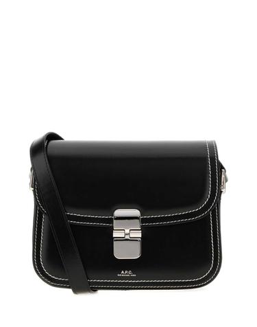 [해외직구][X45]아페쎄 PXCEDF61413 LZZ 여성 크로스백 숄더백 미니백 탑핸들백 Black leather small Grace shoulder bag
