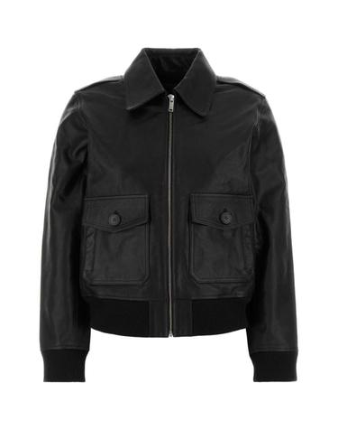 [해외직구][X45]아페쎄 PXCDGF32052 LZZ 여성 셔츠 남방 블라우스 Black leather Gaelle jacket