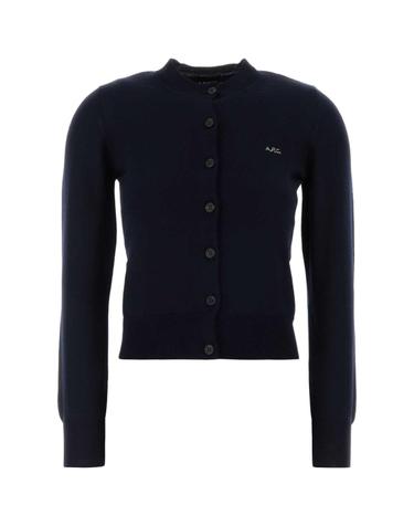 [해외직구][X45]아페쎄 WVBEPF22346 IAK 여성 스웨터 니트 가디건 Dark blue wool blend Rosa cardigan