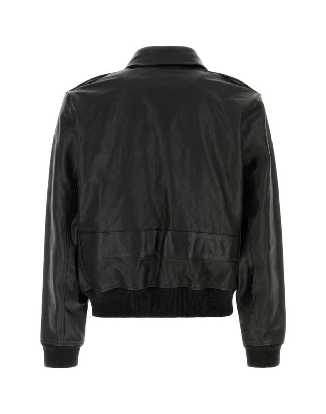 아페세 [해외직구][X45]아페쎄 PXCDGH32089 LZZ 남성 데님 패딩 베스트 다운 블레이저 봄버 Black leather Gael jacket 착용컷