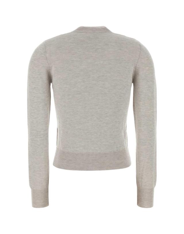 아페세 [해외직구][X45]아페쎄 WVBEPF22346 PLB 여성 스웨터 니트 가디건 Melange grey wool blend Rosa cardigan 착용컷