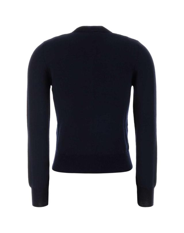 아페세 [해외직구][X45]아페쎄 WVBEPF22346 IAK 여성 스웨터 니트 가디건 Dark blue wool blend Rosa cardigan 착용컷