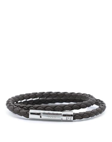 [해외직구][B47]토즈 XEMB1900200FLRS800 남성 악세사리 팔찌 브레이슬릿 DARK BROWN LEATHER BRACELET