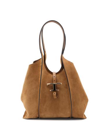 [해외직구][B47]토즈 XBWTSBA0200P3A7L12 여성 탑핸들백 토트백 CAMEL SUEDE T TIMELESS TOTE