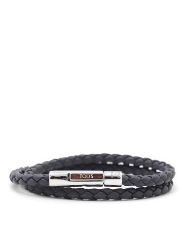 [해외직구][B47]토즈 XEMB1900200FLRU801 남성 악세사리 팔찌 브레이슬릿 BLUE LEATHER BRACELET