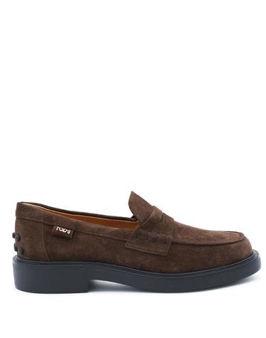 [해외직구][B47]토즈 XXW20L0IP70RE0S611 여성 로퍼 뮬 단화 DEEP BROWN SUEDE LOAFER