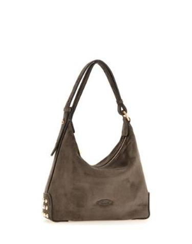 [해외직구][G95]토즈 XBWGMTE0100OCOB208 여성 숄더백 토트백 크로스백 핸드백 GMT SACCA MINI METAL DOTS IN SUEDE BAG