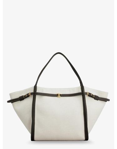 [해외직구][N85]토즈 XBWTIMAT300U6J 여성 토트백 쇼퍼백 숄더백 TODS Tim canvas and leather Medium Shopping Bag
