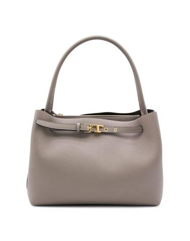 [해외직구][B47]토즈 XBWTIMJ0200WKAC413 여성 탑핸들백 토트백 GREY LEATHER TOTES