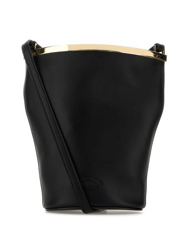 [해외직구][X45]토즈 XBWCRNK0100UCT B999 여성 숄더백 크로스백 버킷백 탑핸들백 Black leather Magenta bucket bag