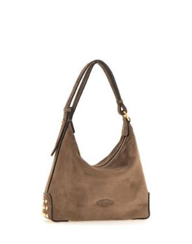 [해외직구][G95]토즈 XBWGMTE0100OCOC823 여성 숄더백 토트백 크로스백 핸드백 GMT SACCA MINI METAL DOTS IN SUEDE BAG
