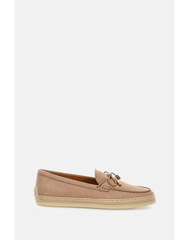 [해외직구][G95]토즈 XXW92K0JV70UFQM027 여성 에스파드류 로퍼 LEATHER AND RAFFIA LOAFER