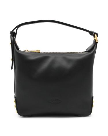 [해외직구][B47]토즈 XBWGMTE0100RORB999 여성 토트백 탑핸들백 숄더백 쇼퍼백 BLACK LEATHER METAL DOTS MINI SHOULDER BAG