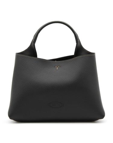 [해외직구][B47]토즈 XBWAPAEL000QRIB999 여성 토트백 탑핸들백 가방 BLACK LEATHER TOP HANDLE BAG