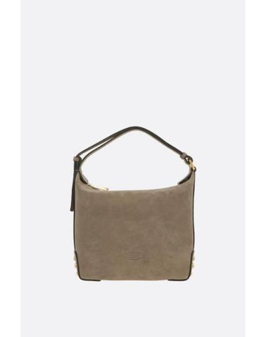 [해외직구][E32]토즈 XBWGMTE0100OCOC823 여성 숄더백 크로스 탑핸들백 토트백 로고 가방 TODS mini hobo bag in suede