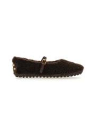 토즈 [해외직구][G95]토즈 XXW04M0KR50VRQZZAB 여성 발레리나 플랫슈즈 메리제인 SHEARLING AND SUEDE LEATHER BALLERINA FLATS