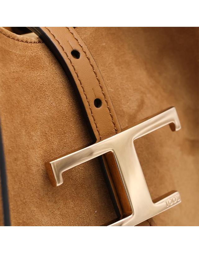 토즈 [해외직구][B47]토즈 XBWTSBA0200P3A7L12 여성 탑핸들백 토트백 CAMEL SUEDE T TIMELESS TOTE 착용컷