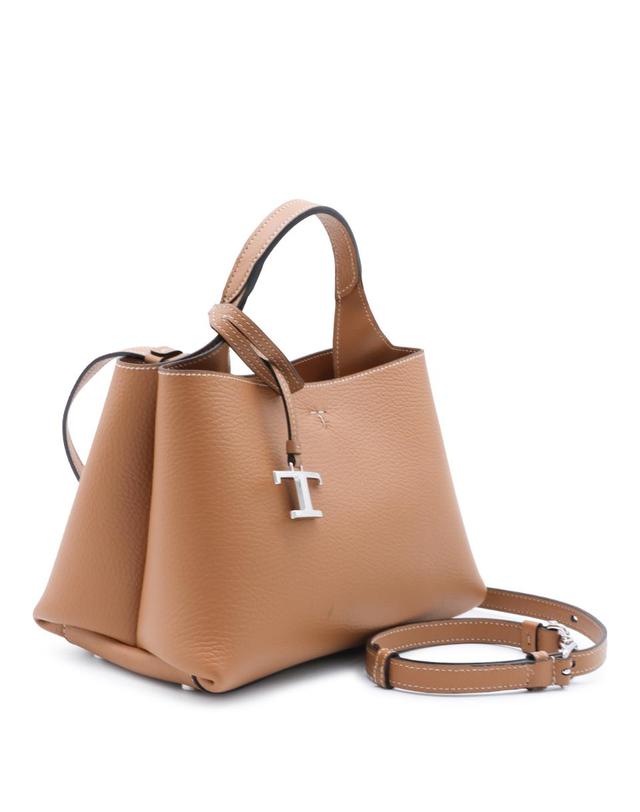토즈 [해외직구][B47]토즈 XBWAPAEL000QRIS410 여성 토트백 탑핸들백 가방 BROWN LEATHER APA T MINI TOP HANDLE BAG 착용컷