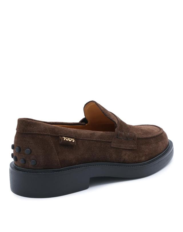 토즈 [해외직구][B47]토즈 XXW20L0IP70RE0S611 여성 로퍼 뮬 단화 DEEP BROWN SUEDE LOAFER 착용컷