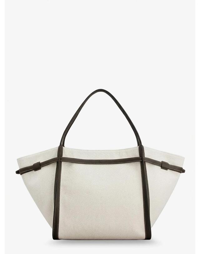 토즈 [해외직구][N85]토즈 XBWTIMAT300U6J 여성 토트백 쇼퍼백 숄더백 TODS Tim canvas and leather Medium Shopping Bag 착용컷